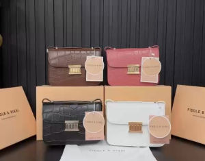 Túi Xách Slssl [Fullbox] Đeo Chéo Da Cá Sấu Bóng 4 Màu Trending Size 20.5cm (Auth Tuồn)