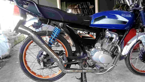 PNOY 125 /150 APR OPEN PIPE 51 MM BIG ELBO TRI-CUT WITH FREE SILENCER