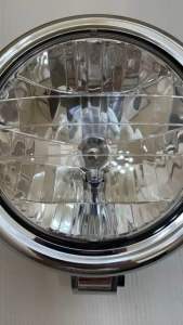 ไฟหน้า (เพชร) PHANTOM-200 พร้อมขั้วและหลอดไฟ 2013 -048-ZSS อะไหล่ทดแทน HMA 1 ชุด