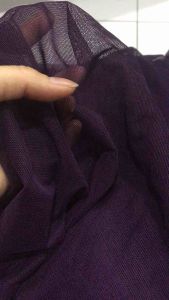 Vải thun lưới dai màu tím than mỏng co giãn 4 chiều (khổ 1m5)may áo kiểuđầm váy thời trang