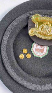 Baret sabhara / baret korps sabhara / baret camel / baret hitam / topi sabhara / baret Polisi / baret wool premium