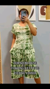 TERNO BLOUSE TOKONG TIEDYE FIT SMALL TO XL (TBT TIEDYE) LETTUCE