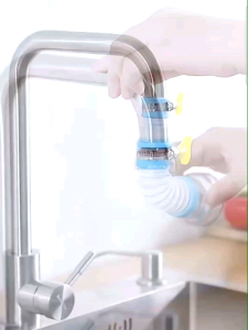 SAMBUNGAN SARINGAN FILTER KRAN AIR WASTAFEL 360 DERAJAT PLUS KLEMAN SELANG