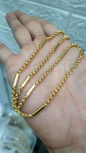 (Có Ký Hiệu -Dùng Như Vàng) Dây Chuyền Nam Ống Trúc Trơn 3.2MM Cao Cấp- Hàng Cao Cấp Dùng Lâu Dài Không Phai Màu