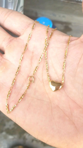 (Dây sưu tầm-Không kiêng nước) Dây Chuyền Nữ Trái Tim Rỗng Titanium Cao Cấp-Dùng lâu dài tắm rửa thoải mái không đenhàng tỷ lệ cao nhất