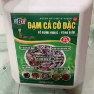 Phân bón Đạm cá SBC dùng cho cây ăn quả rau màu - chai 5 lít