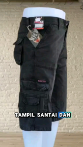 celana cargo basic pendek outfit outdor bahan   grey canvaspremium