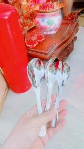 Muỗng thìa ăn cơm canh súp tròn SUS304 có size dễ chọn lựa - Thìa canh tròn bằng thép không gỉ cao cấp