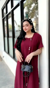 NESYA DRESS DRES LADYCRUSH DRES TERBARU DRES IBUMUDA KEKINIAN