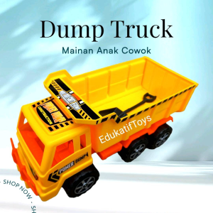 Mainan Dump Truck Ukuran 18 x 15 x 11 cm