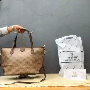 Tas Tote Wanita Import Kulit Pu Ada Resleting Tas Bahu Cewek Khaki Tas Tenteng Wanita Import 222311 2231