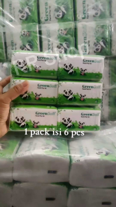 Pack isi 6 pcs Tisu Wajah Lembut Greensoft Refill tisu wajah