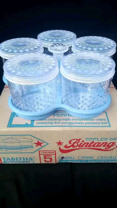 Toples Kue Lebaran & Toples Candy Set 5in1: Pilihan Tepat untuk Penyimpanan Kue