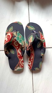 Sandal Japit Motif Batik / Sandal Japit unisek Motif Batik