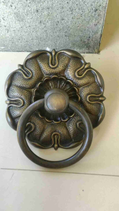 Tarikan Pintu Gebyok Kuningan Motif Gby 097 Antik 2 Pcs