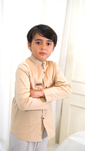 KEMEJA LENGAN PANJANG SET CELANA GREY 4 & 6 TAHUN CREAM ABU LAKI LAKI COWOK OOTD POPLIN KEMKO LINE SET BIRU MERAH COKLAT