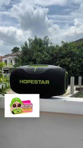 Hopestar A80 ลำโพงบลูทูธ 350วัตต์ พร้อมไมค์ลอย1อัน ลำโพง6ดอก มีไฟRGB ปรับเบส3โหมด  IPX6 ของแท้100%