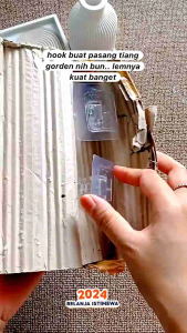 Bracket Klip Hanger Multifungsi Tanpa Bor / Braket Tiang Fleksibel