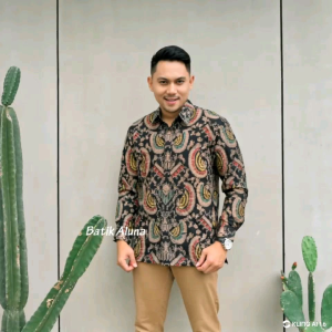 Aluna Baju Batik Pria Lengan Panjang Premium Aluna PCW 107
