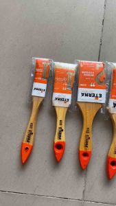 (1 pcs) KUAS CAT ETERNA 633 SEMUA UKURAN / Kuas Cat Tembok Ori Gagang Kayu Asli