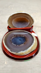 Natural High Gred Brazil Agate Crystal Jewelry Box Ornament AG85 #Collectibles #gems
