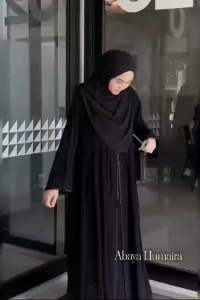 Gamis abaya remeja elegan humaira abaya turqy jetblack premium mieux