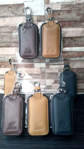Dompet kunci remote keyless MOTOR Nmax Pcx Adv Aerox Scoopy Fazzio Xmax Vario kulit asli zipper transparan