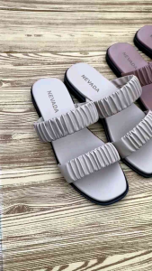 SANDAL BAN 2 KERUT NVD TERBARU// SENDAL TERBARU WANITA
