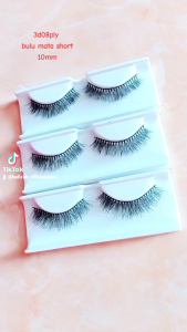 HAFIZAH Bulu Mata Tiga Dimensi 3D08Ply lisi 1 Pasang Satuan Gratis Tutup Mika size shot