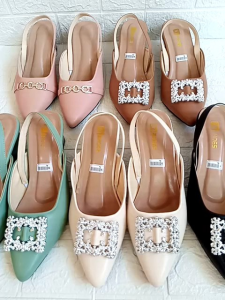 N3 Shoes Bustong Wanita Heels 5cm Sepatu Wisuda Kekinian