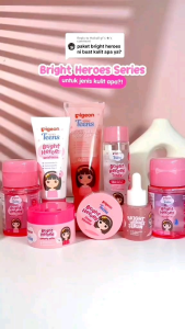 PIGEON TEENS Bright Heroes Series Satuan Skincare Remaja Mencerahkan
