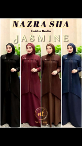 (2oN) JASMINE DRESS by NEW LUSY | Ori Baju Dress Gamis Wanita Muslimah Jasmine Dress by New Lusy. Nazra Sha