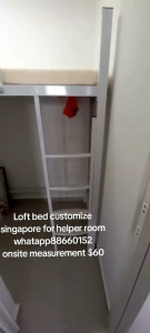 Helper room loft bed customize singapore