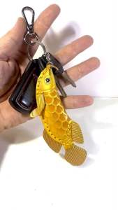 พวงกุญแจปลามังกร Arowana Keychain พวงกุญแจปลา พวงกุญแจรถยนต์ พวงกุญแจห้อยกระเป๋า พวงกุญสวยงาม