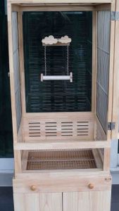 LP209 คอนลับเล็บ ชิงช้า โมบาย คอนนก ตกแต่งกรง แบบยึดกรง ดีไซน์น่ารัก ทำจากไม้เกรด A สวยงาม แข็งแรง