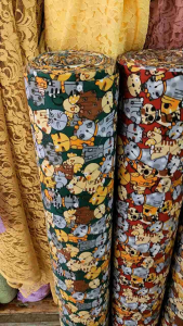 ผ้าเมตร หลา ลายการ์ตูน ผ้าคอตตอลผสม ทีซีการ์ตูน แพนด้า สัตว์ มินิมอล น่ารัก ผ้าปู ม่าน ปูโต๊ะ ถ่ายพร๊อพ หน้ากว้าง 110-115ซม