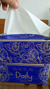 Combo 5 gói giấy lụa đa năng Daily 250 g 2 lớp mềm min không bụi