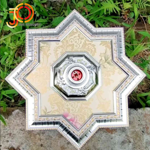 Fitting lampu pvc plafon PVC size 40x40 Ornamen Gypsum Bahan figura Kode Blangkon