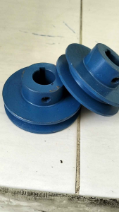 Grosir>> Pulley besi 3 inc A1 as 19mm 20mm 25mm 1inc pulley transmisi