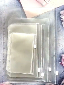 A5 A6 Ziplock Storage Bag PVC Waterproof Refill Hand Ledger