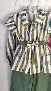 NEW ONE SET TERBARU MODEL LIYODRA 3-12THN SETELAN ANAK PEREMPUAN MOTIF SALUR