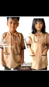Baju Pramuka Siaga SD MI Tangan Pendek Laki Perempuan