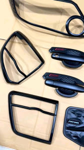 Paket Garnish Depan Belakang Outer Handle Tank Cover Grand Fortuner 2012 2015 Hitam