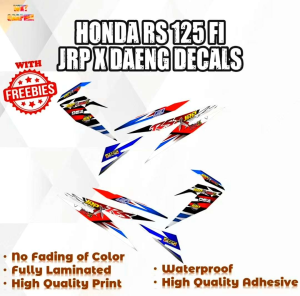 HONDA RS 125 FI JRP x DAENG DECALS (WATERPROOF LAMINATED FADE PROOF)