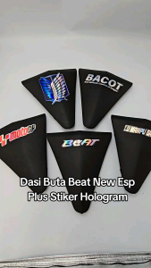 Dasi Buta Beat New ESP 2017-2019 Plus Stiker Hologram - Cover Front Top Plat Nomor Dasi Beat ESP 2017 sampai 2019