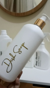 botol pump refill estetik 500ml aesthetic free sticker anti air wadah isi ulang sabun cair shampoo hand soap kosong custom souvenir bottle minimalist