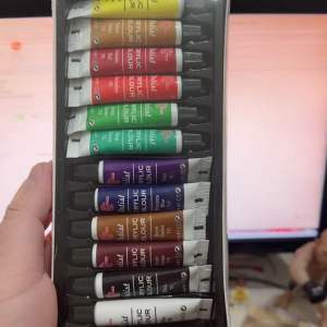 GOTRI 12 ACRYLIC COLOUR / CAT AKRILIK 12 WARNA