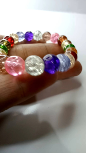 Gelang batu pecah seribu / Gelang mutiara pecah / Gelang wanita dewasa / Gelang kaca pecah / Kristal mewah / multi color / gelang murah dan mewah