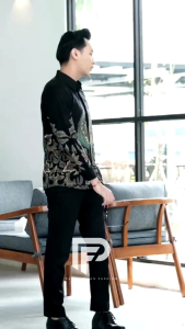 Sharma Kemeja Batik Pria Lengan Panjang Gaori Formal SlimFit Casual Baju Batik Cowok Laskala Terbaru