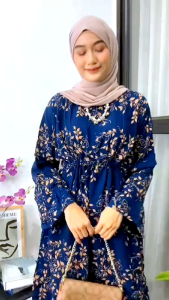 One Set Wanita Sakura Kekinian Belanja Baju.id Jumbo Rayon Premium Busui Friendly